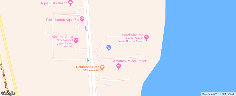 Отель Beach Albatros Resort на карте Египта