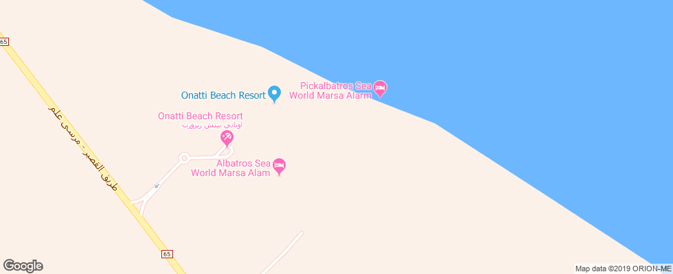 Отель Beach Albatros Resort Marsa Alam на карте Египта