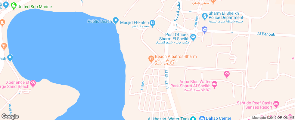 Отель Beach Albatros Sharm на карте Египта