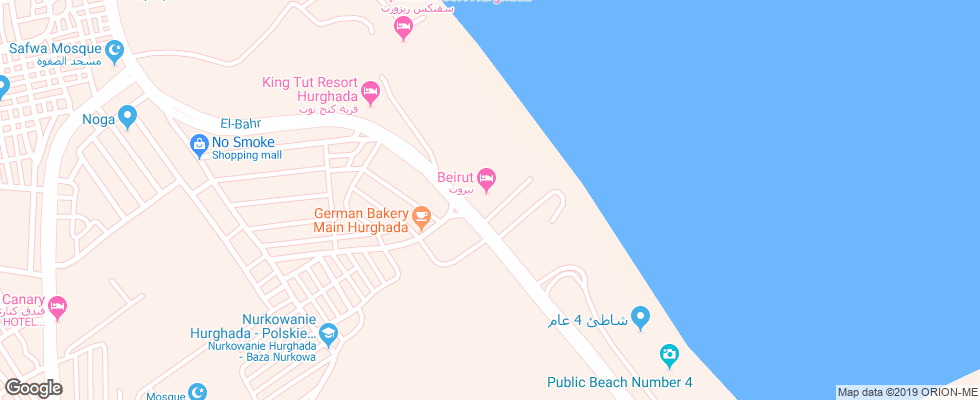 Отель Beirut Hotel на карте Египта
