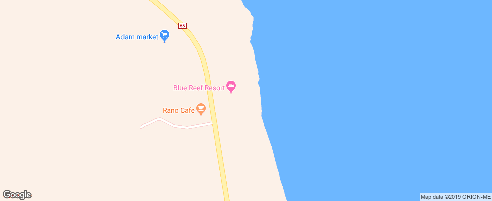 Отель Blue Reef Red Sea Resort на карте Египта