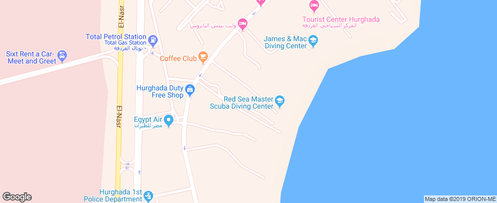 Отель Charm Life Paradise Resort на карте Египта