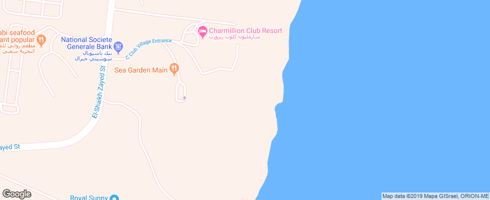 Отель Charmillion Sea Life Resort на карте Египта