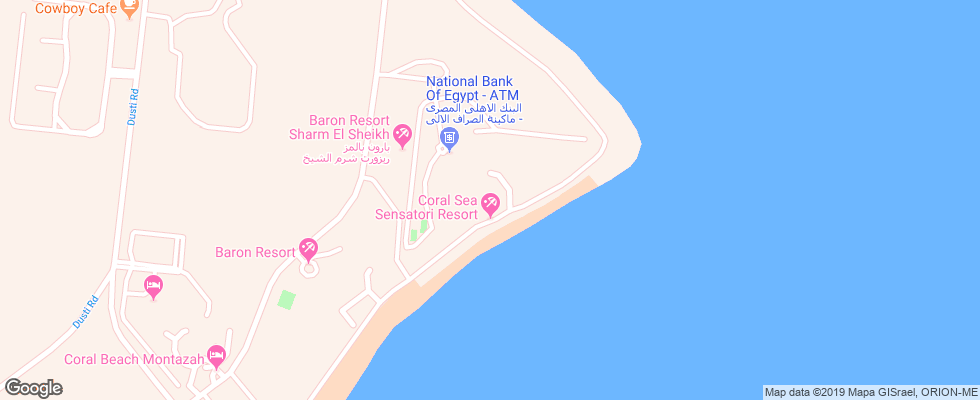 Отель Coral Sea Sensatori Resort на карте Египта