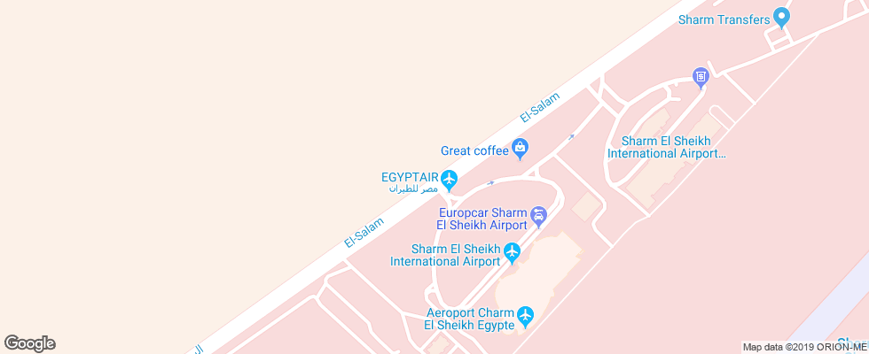 Отель Dessole Royal Rojana Resort на карте Египта