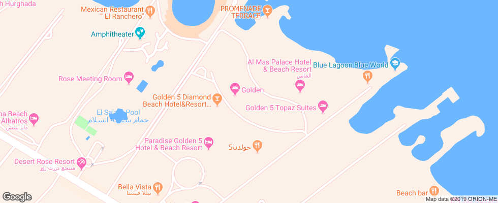 Отель Diamond Red Sea на карте Египта