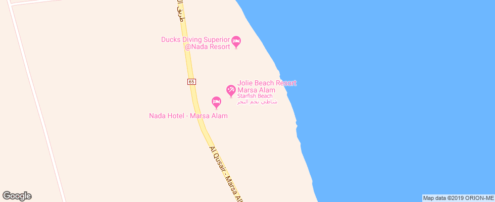 Отель Dima Beach Resort на карте Египта