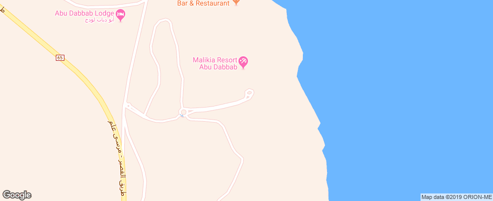 Отель El Malikia Swiss Inn Abu Dabab на карте Египта