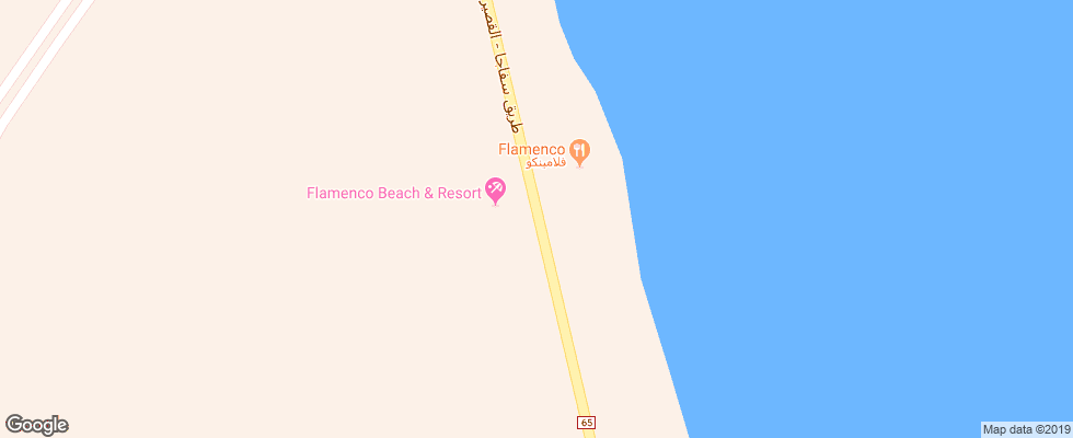 Отель Flamenco Beach Resort на карте Египта