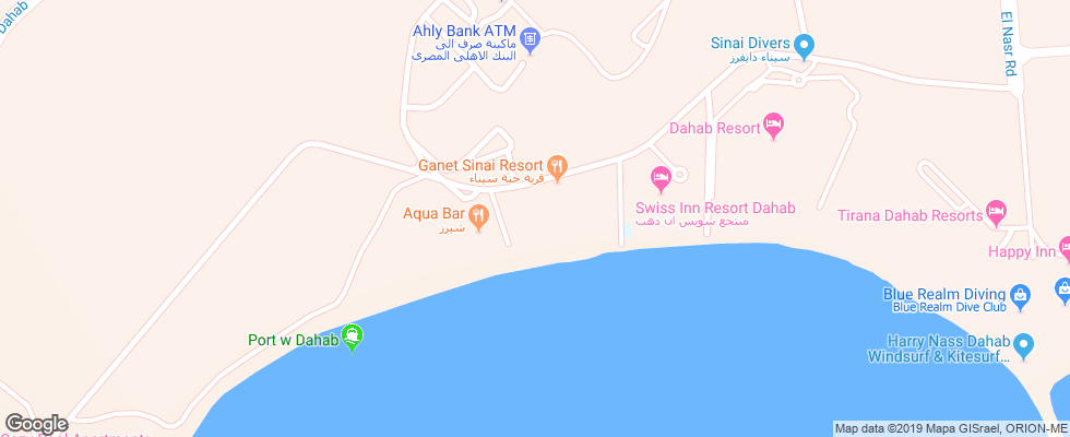 Отель Ganet Sinai Resort на карте Египта