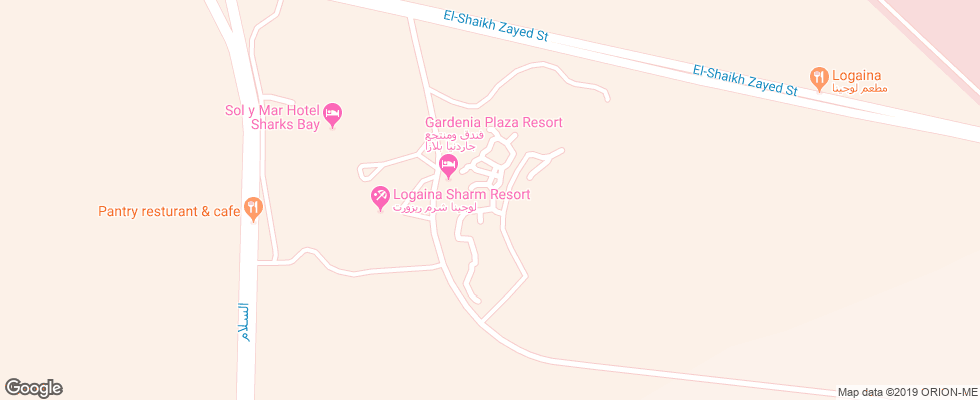 Отель Gardenia Plaza Resort на карте Египта