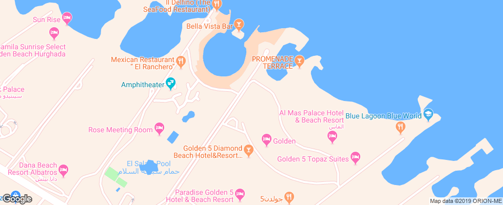 Отель Golden 5 Emerald Hotel & Aqua Park на карте Египта