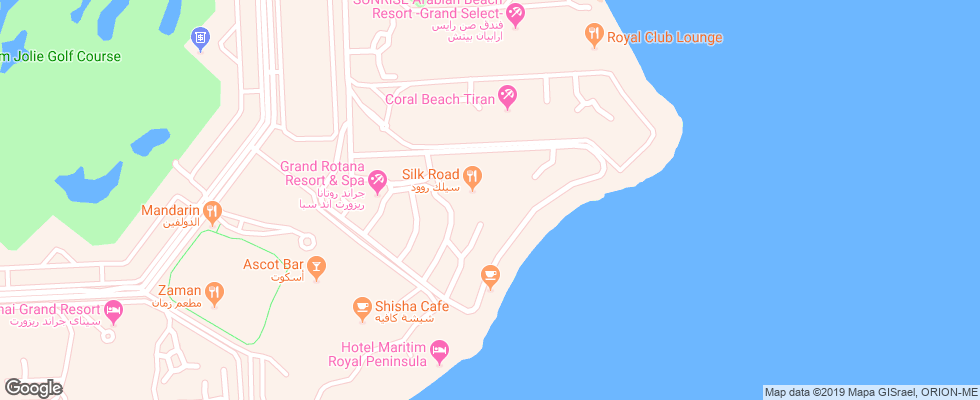 Отель Grand Rotana Resort & Spa на карте Египта
