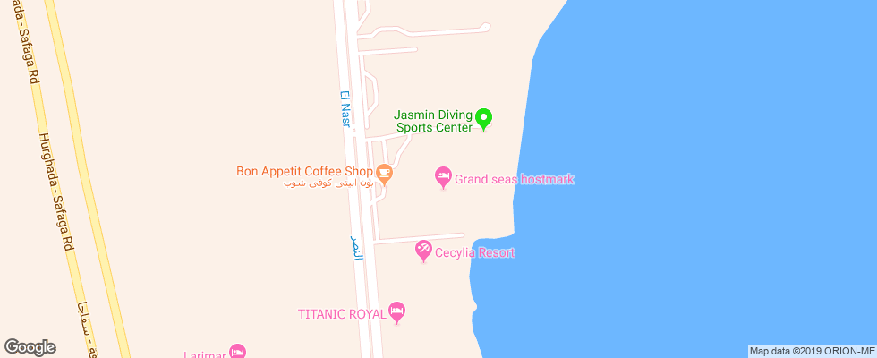 Отель Grand Seas Resort Hostmark на карте Египта