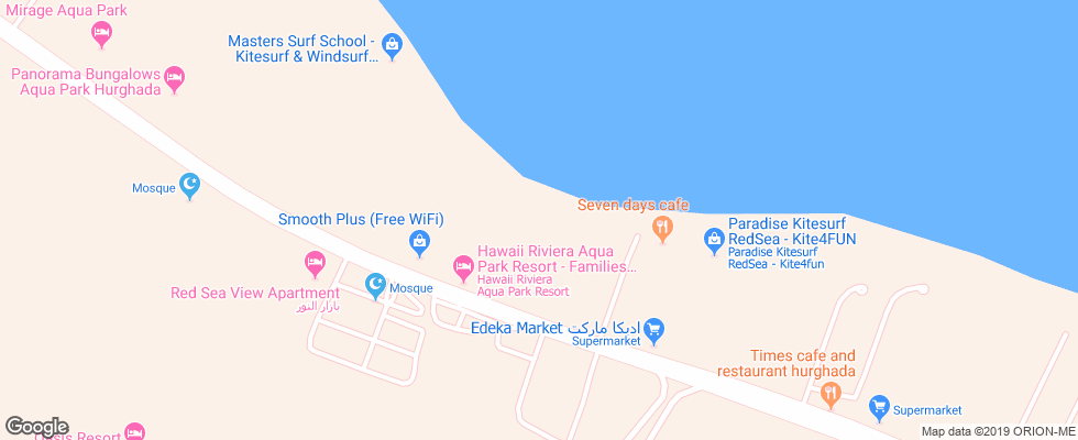 Отель Hawaii Le Jardin Resort & Aqua Park на карте Египта