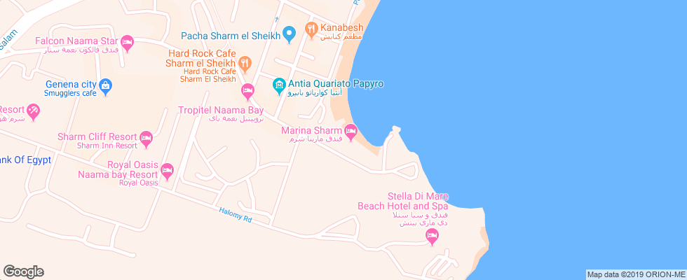 Отель Helnan Marina на карте Египта