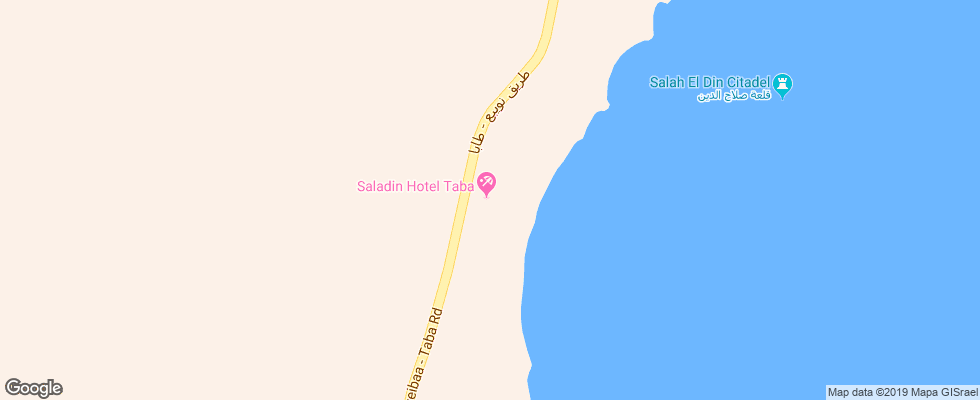 Отель Helnan Taba Bay на карте Египта