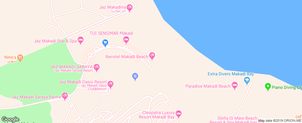 Отель Iberotel Makadi Beach на карте Египта