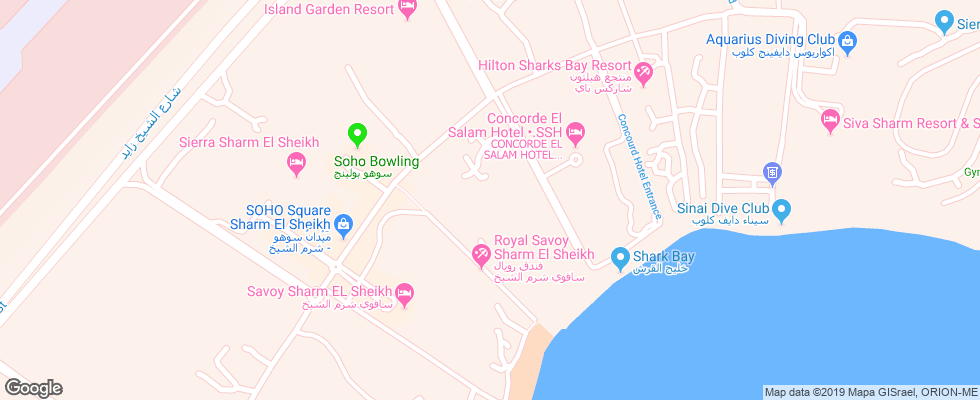 Отель Island View Resort на карте Египта