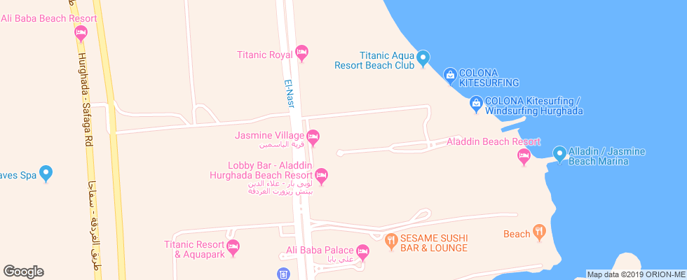 Отель Jasmine Village на карте Египта