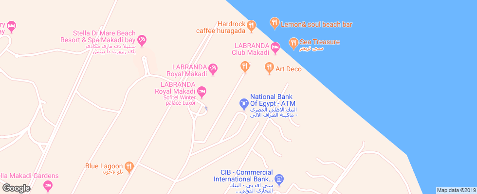 Отель Labranda Club Makadi на карте Египта