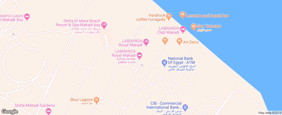 Отель Labranda Royal Makadi на карте Египта