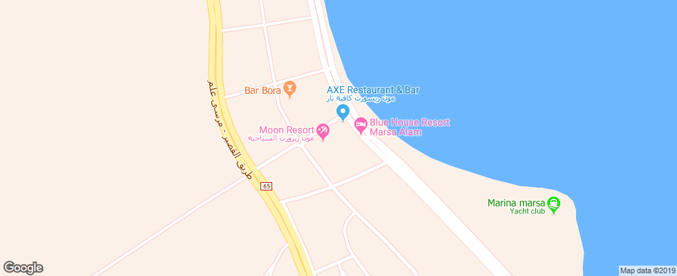 Отель Le Mirage Moon Resort на карте Египта