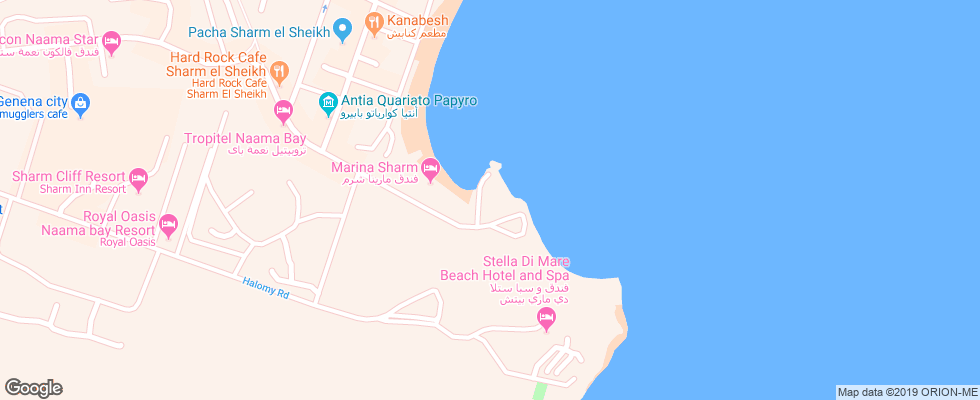 Отель Lido Sharm на карте Египта