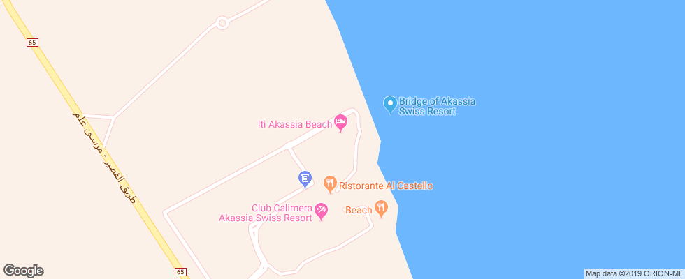Отель Lti Akassia Swiss Resort Marsa Alam на карте Египта