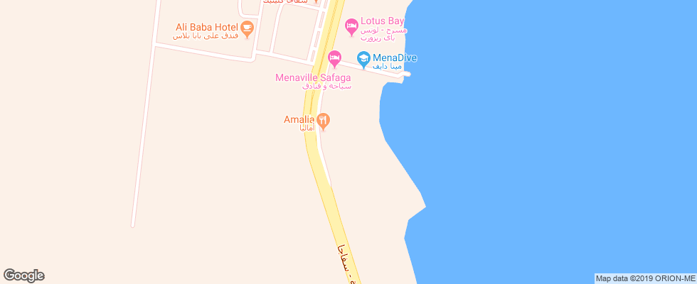 Отель Menaville Safaga на карте Египта