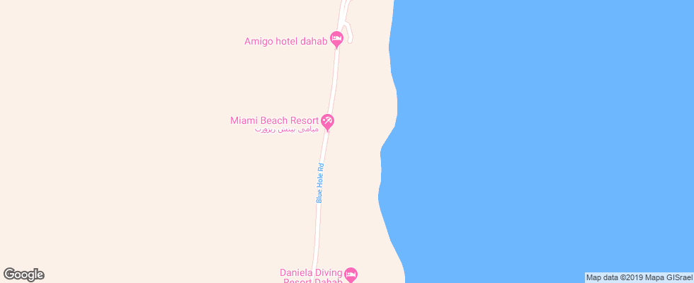 Отель Miami Beach Hotel на карте Египта