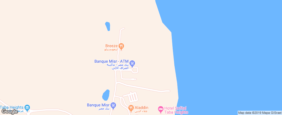 Отель Miramar Resort Taba Heights на карте Египта