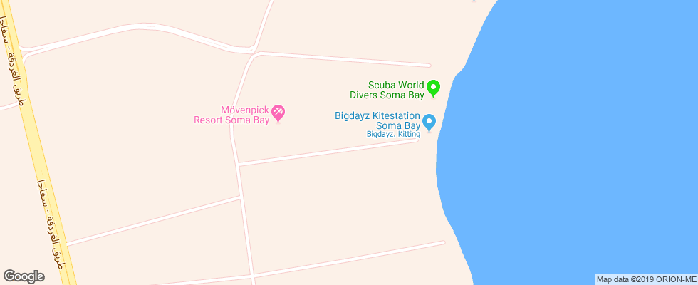 Отель Movenpick Resort Soma Bay на карте Египта