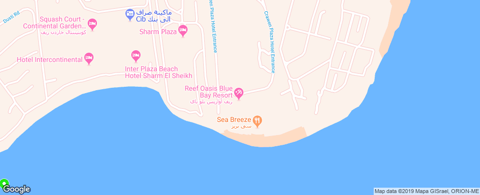 Отель Reef Oasis Blue Bay на карте Египта