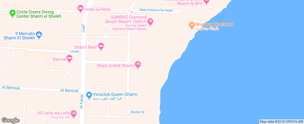 Отель Royal Grand Sharm на карте Египта