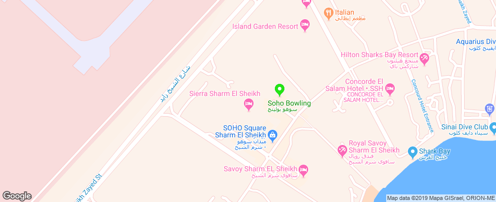 Отель Sierra Resort на карте Египта
