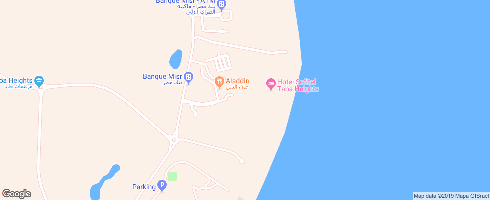 Отель Sofitel Taba Heights на карте Египта