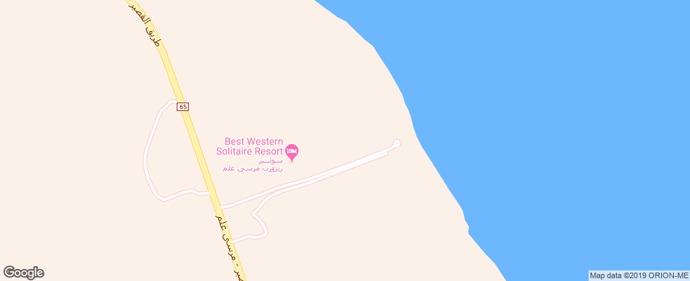 Отель Solitaire Resort Marsa Alam на карте Египта