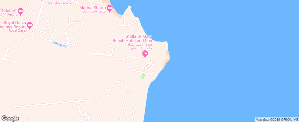 Отель Stella Di Mare Sharm Beach Hotel & Spa на карте Египта