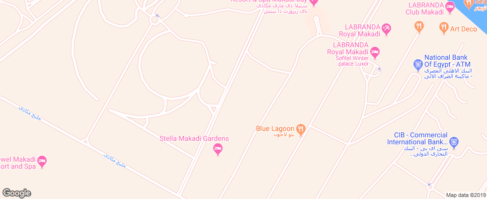 Отель Stella Makadi Garden Resort на карте Египта