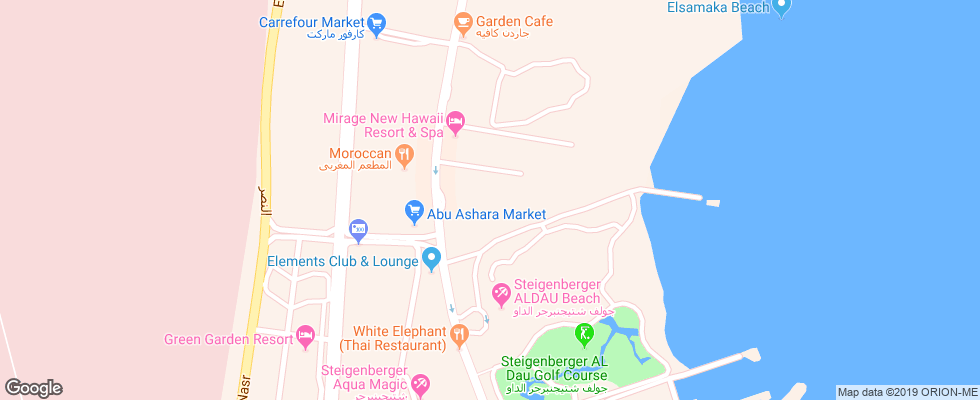 Отель Sultan Beach на карте Египта