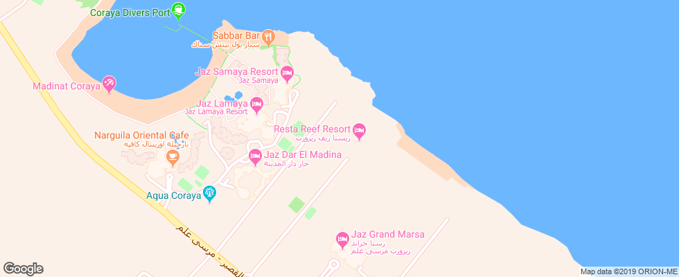 Отель Suneoclub Reef Resort на карте Египта