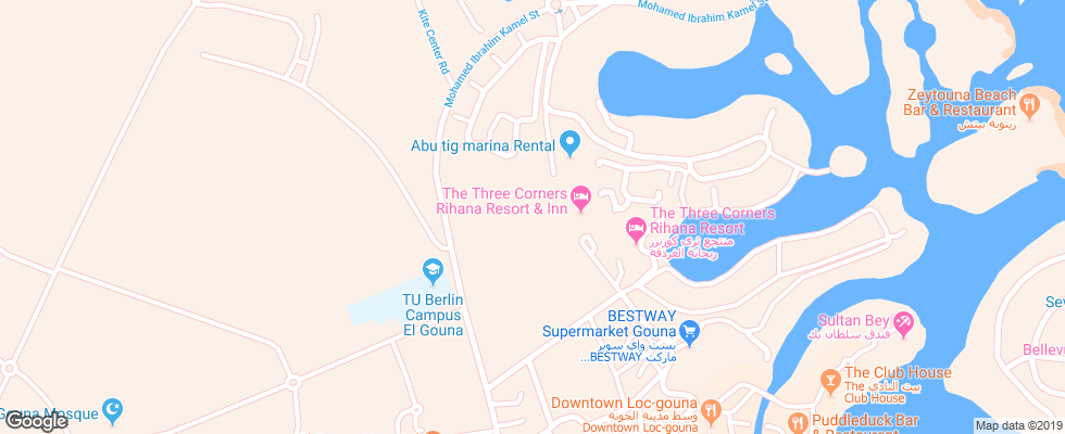Отель The Three Corners Rihana Inn на карте Египта