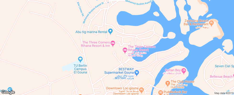 Отель The Three Corners Rihana Resort на карте Египта