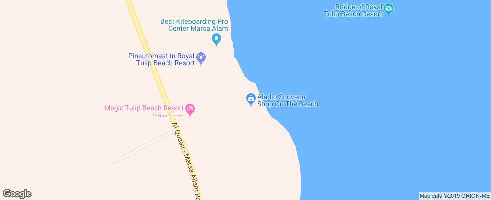 Отель Tulip Resort на карте Египта