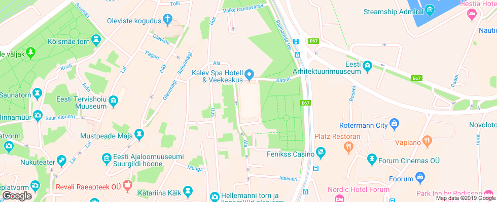 Отель Kalev Spa на карте Эстонии