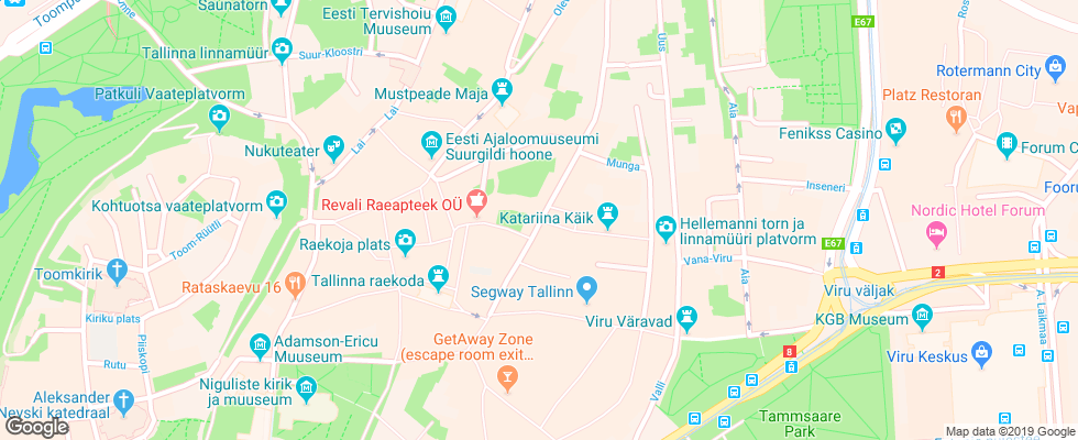 Отель Telegraaf на карте Эстонии