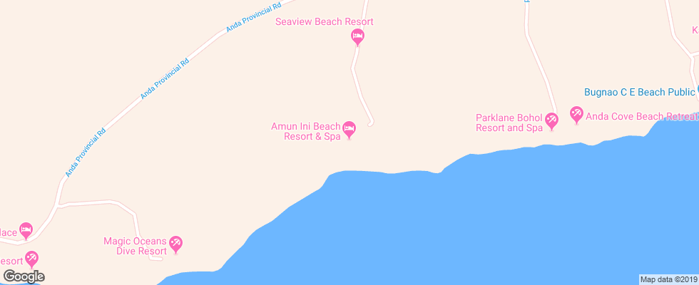 Отель Amun Ini Resort & Spa на карте Филиппин