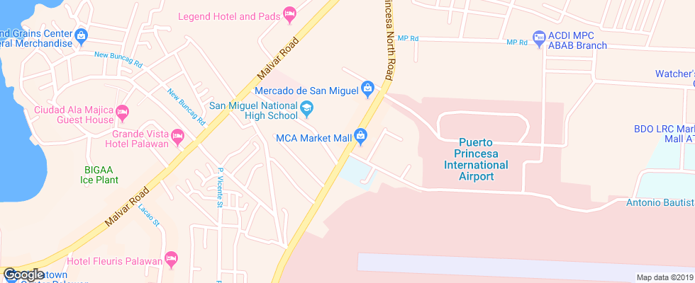 Отель Canvas Boutique на карте Филиппин