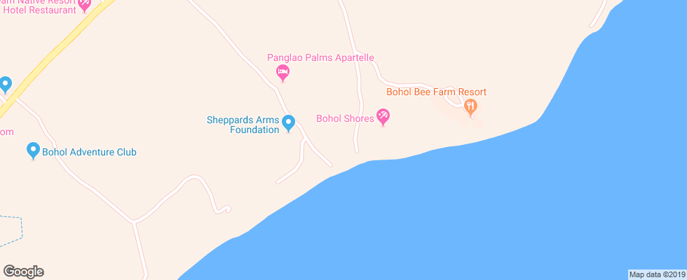Отель Flushing Meadows на карте Филиппин